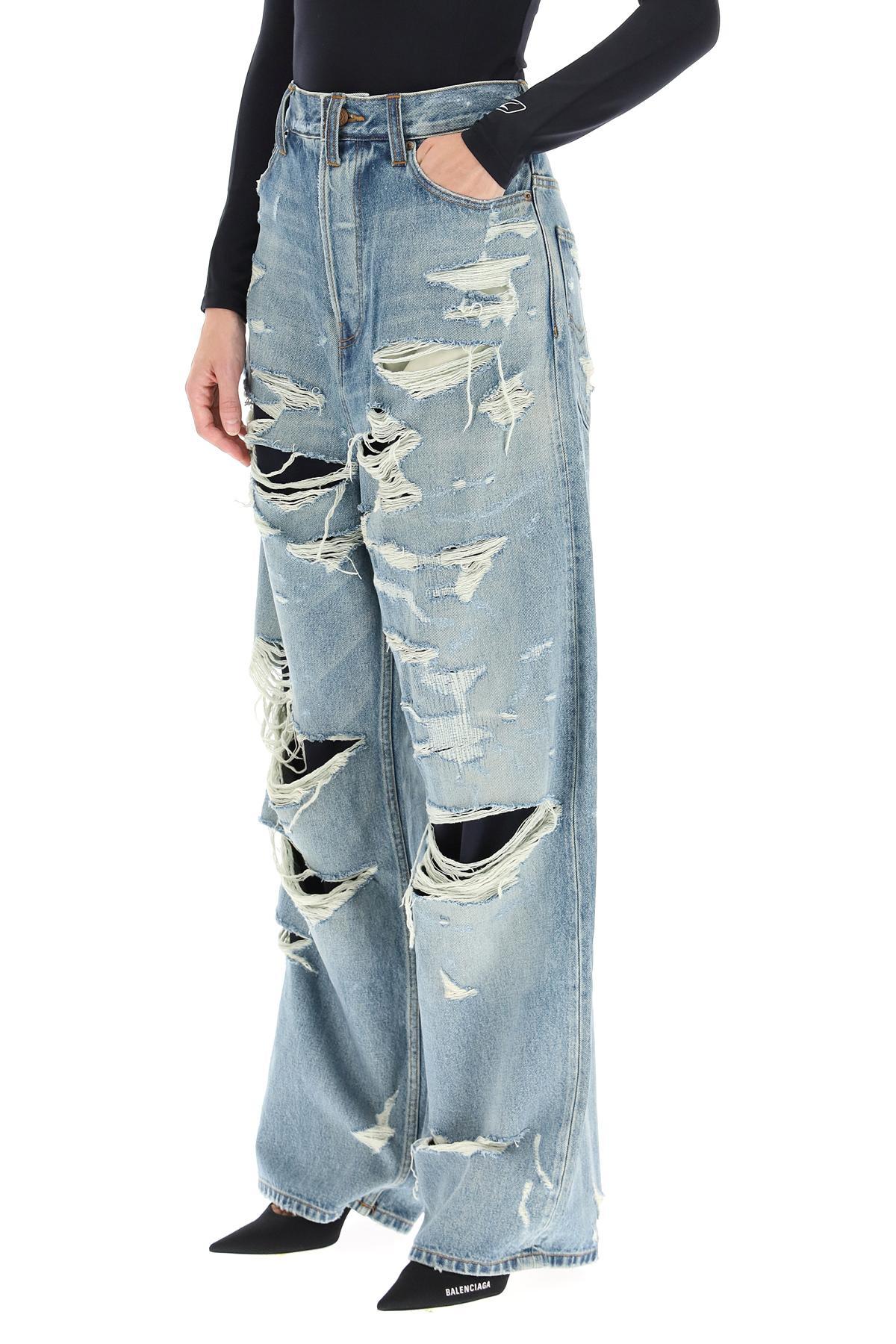 Balenciaga Denim Loose Fit Slashed 
