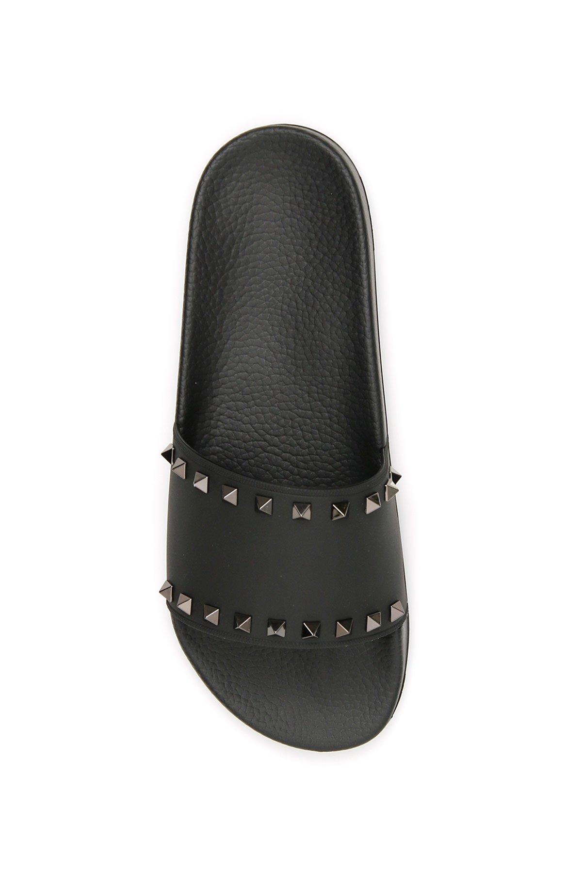 valentino rockstud slides sale