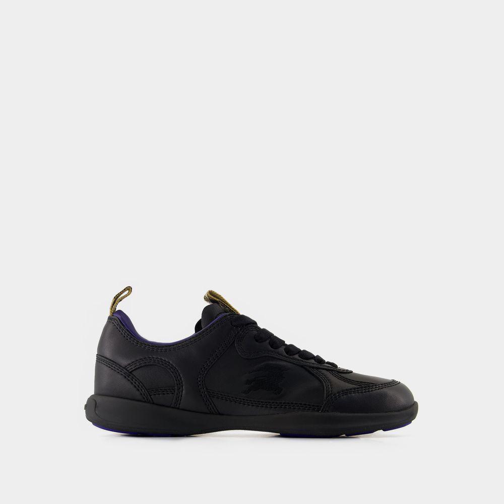 スニーカー Burberry Lf Blade Sneakers - Burberry - Leather - Black Burberry Blade Leather Sneakers In Black - 29% Off