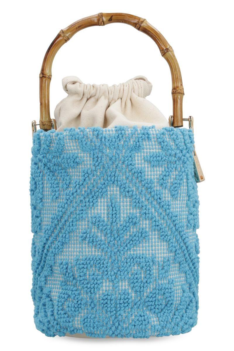 La Milanesa Chia Bucket Bag in Blue Lyst