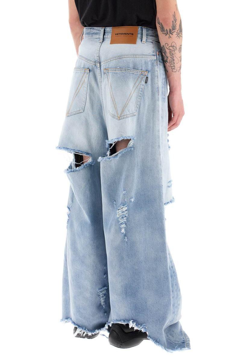 vetements-BLUE-Destroyed-baggy vetements-BLUE-Destroyed-baggy