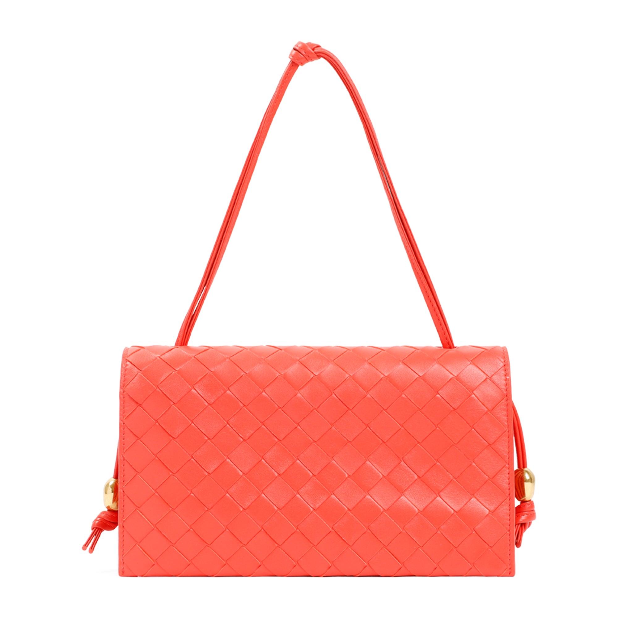 Bottega Trio Pouch On Strap Bag in Red Lyst