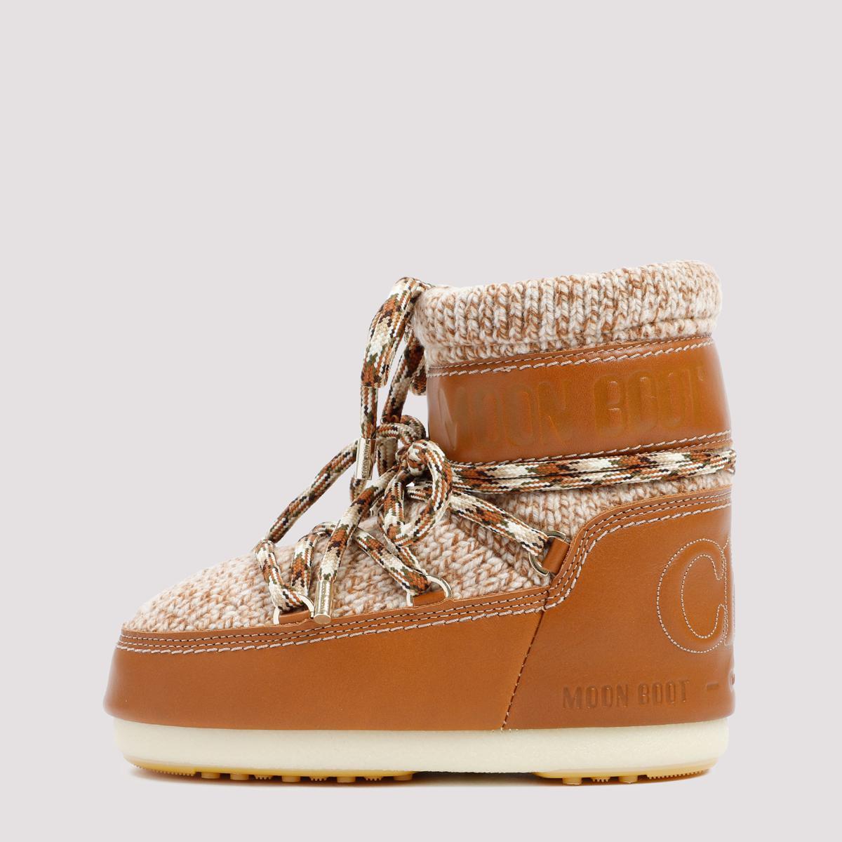 Chloé X Moon Boot Winter Boots Shoes in Brown | Lyst
