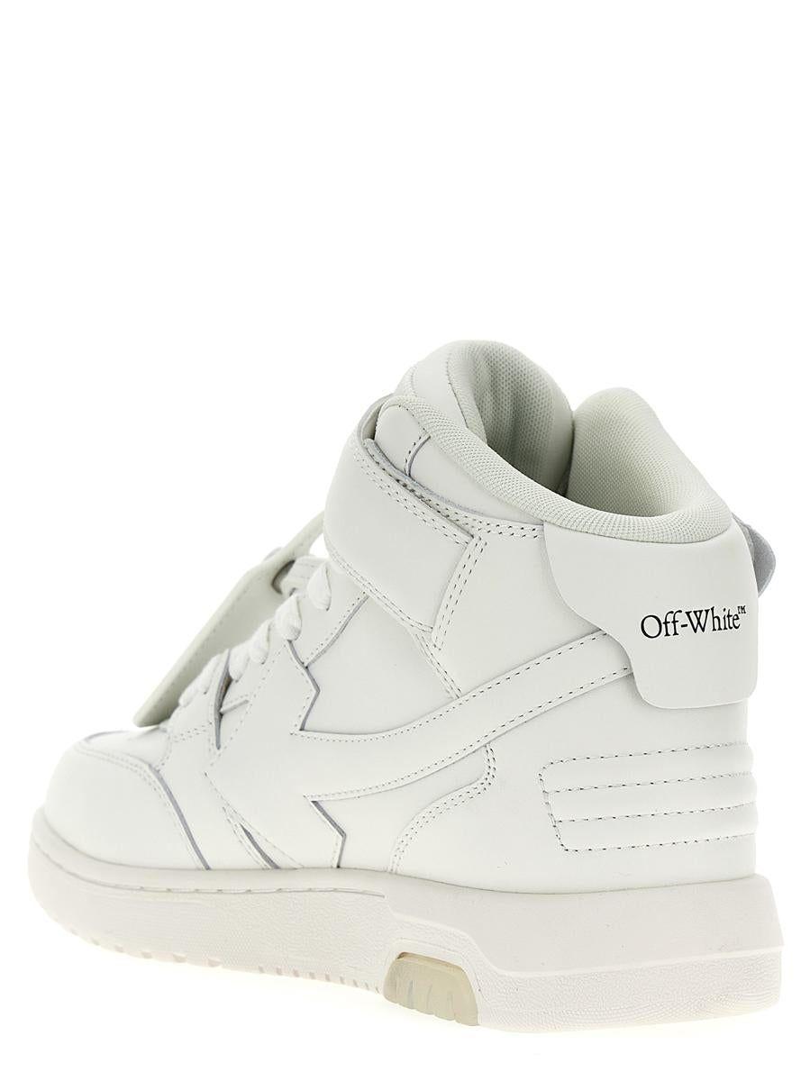 Off-White c/o Virgil Abloh Out Of Office Mid Top Lea in White for