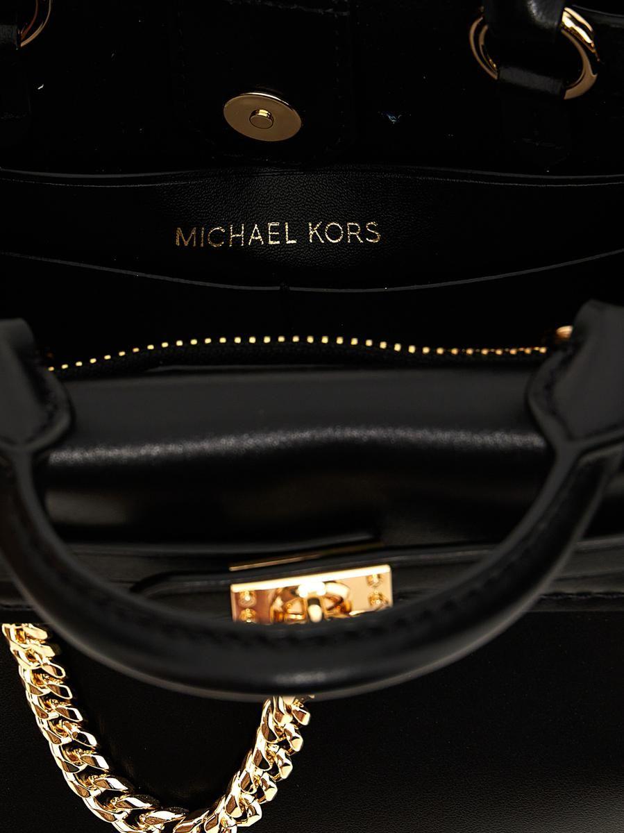 Michael Kors Cora Mini Camel Pebbled Leather Zip Pouchette Crossbody  Handbag 
