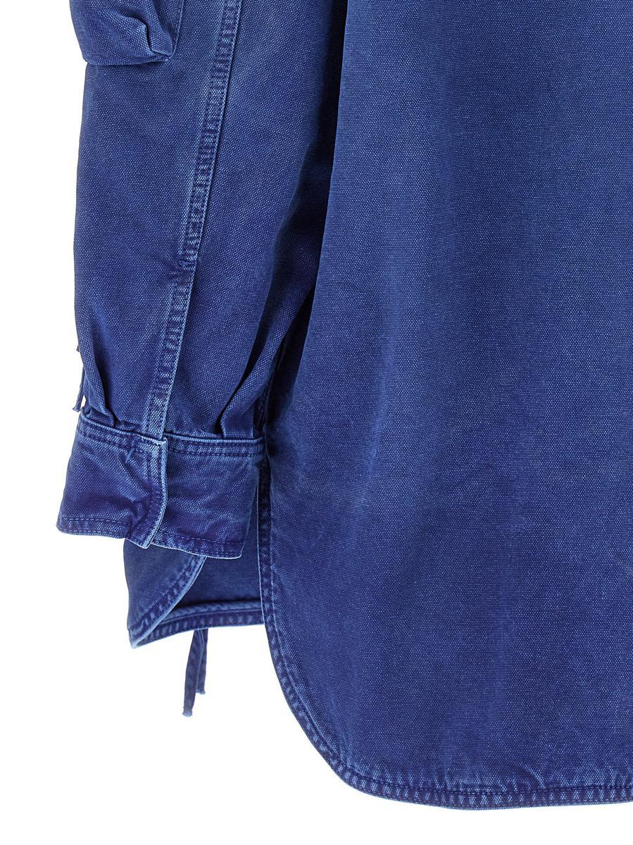 The Attico 'Fern' Coat in Blue | Lyst