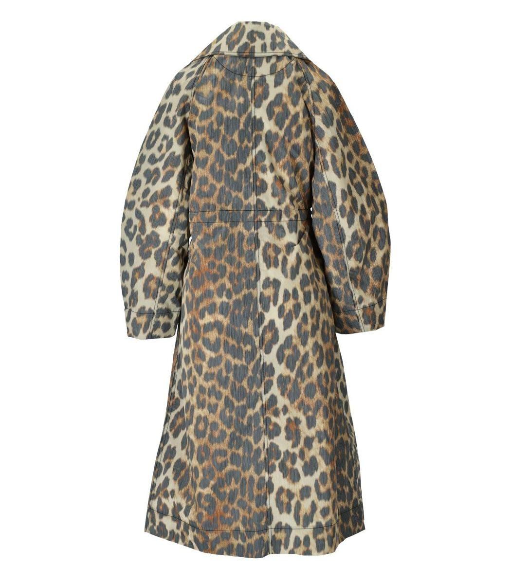 Ganni store leopard coat