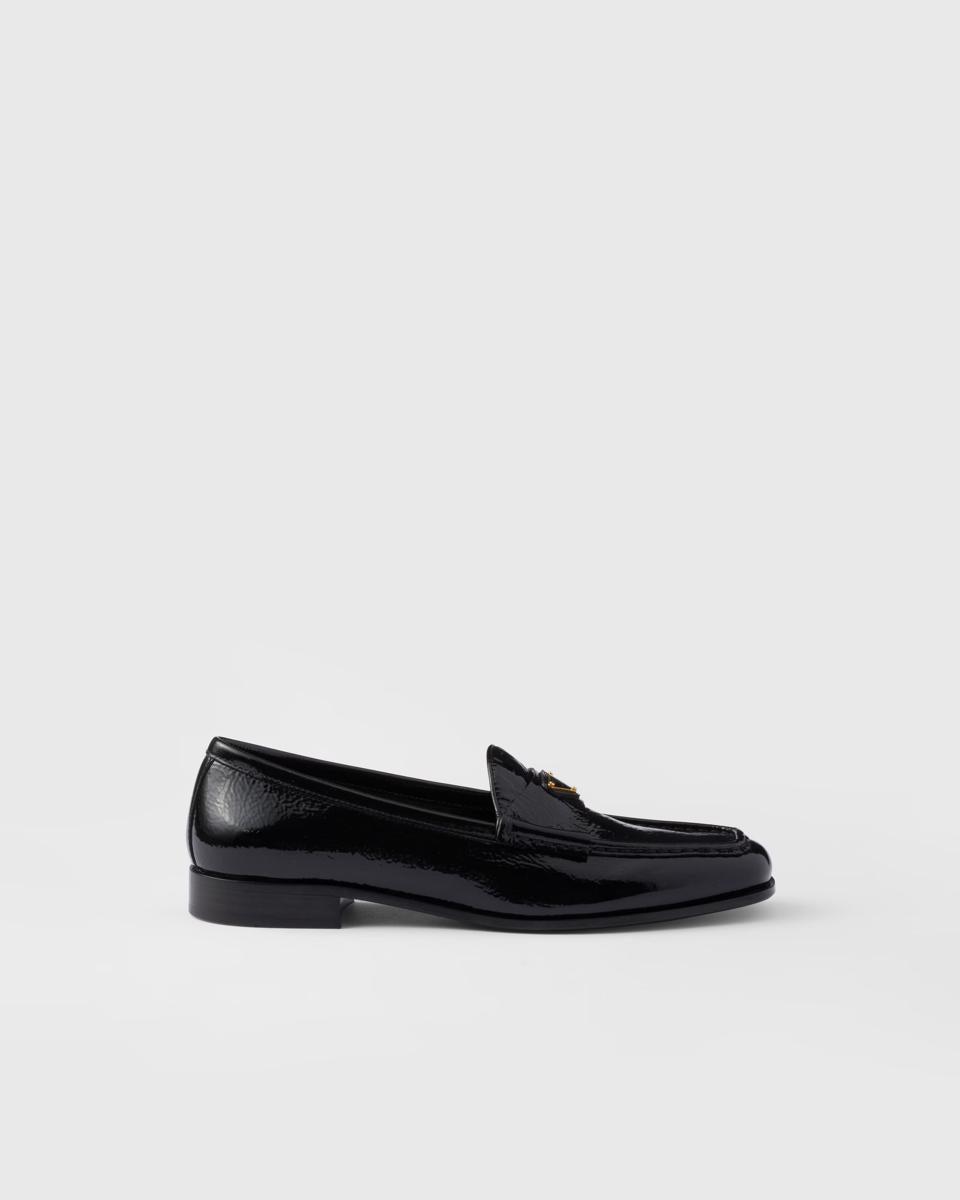 Prada Patent Leather Loafers in White Lyst UK - Main Image