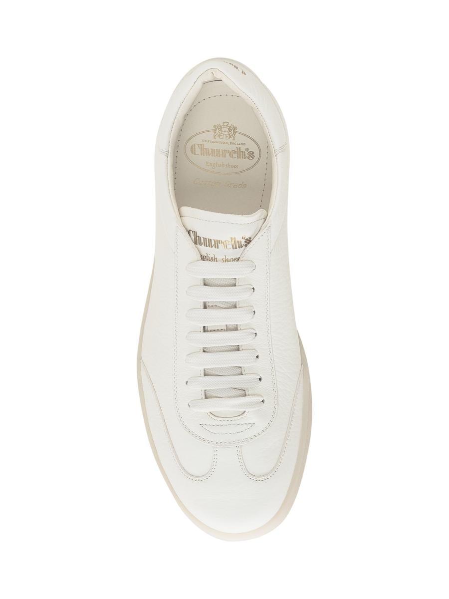 スニーカー Church's Ivory leather Largs 2 sneakers Church's Women's Ivory Leather Largs 2 Sneakers In White