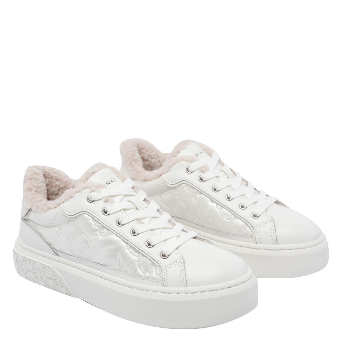 スニーカー PINKO Women Sneakers SS0055P074 Z1B White PINKO Sneaker Donna GEM 07 SS0055P074 Z1B Bianco