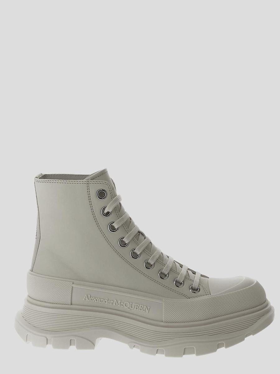 Alexander McQueen Boxer Dog Ankle Boots in Gray Lyst