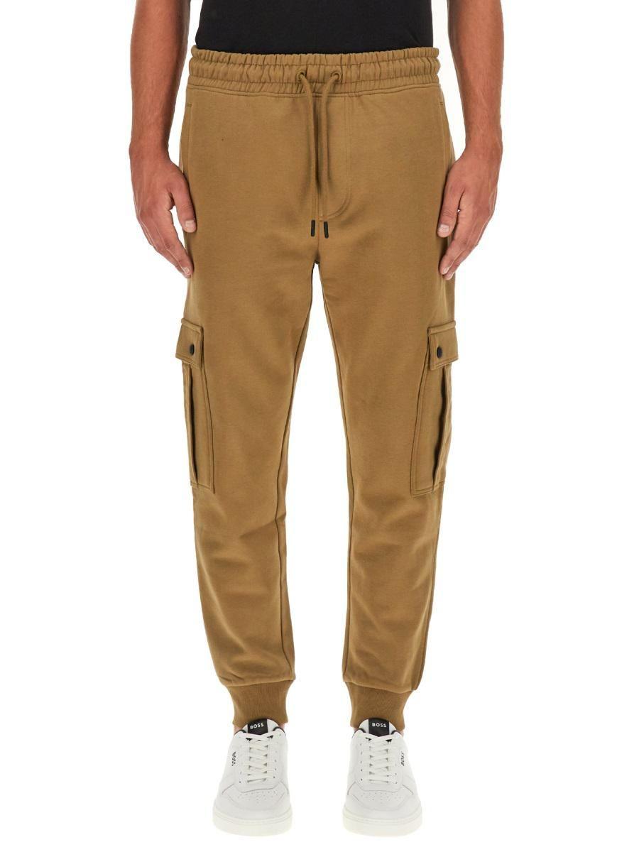 BOSS by HUGO BOSS Cargo jogging Pants in Natural for Men | Lyst