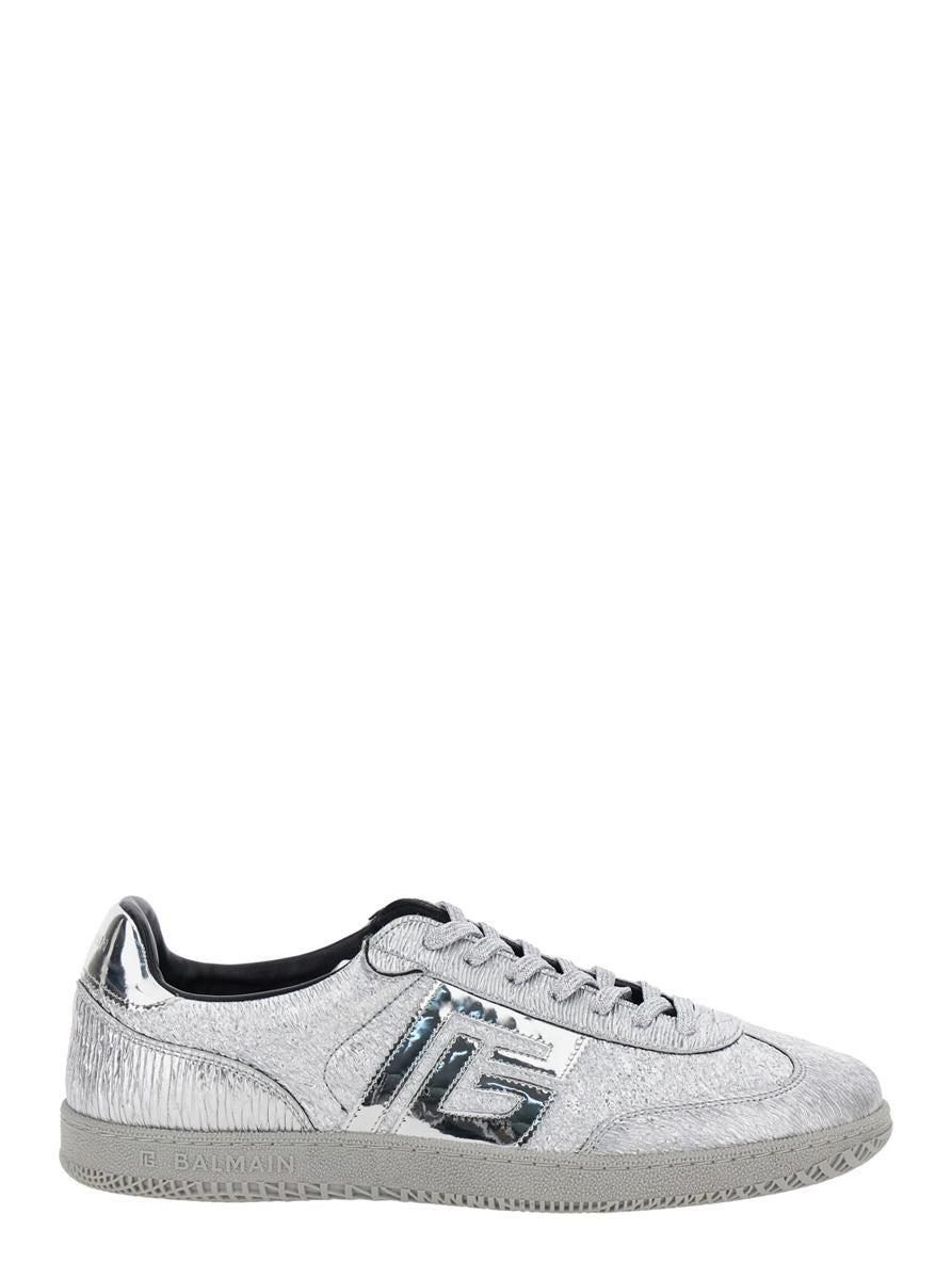 Balmain Swan Texturized Mirror Leather in White for Men Lyst
