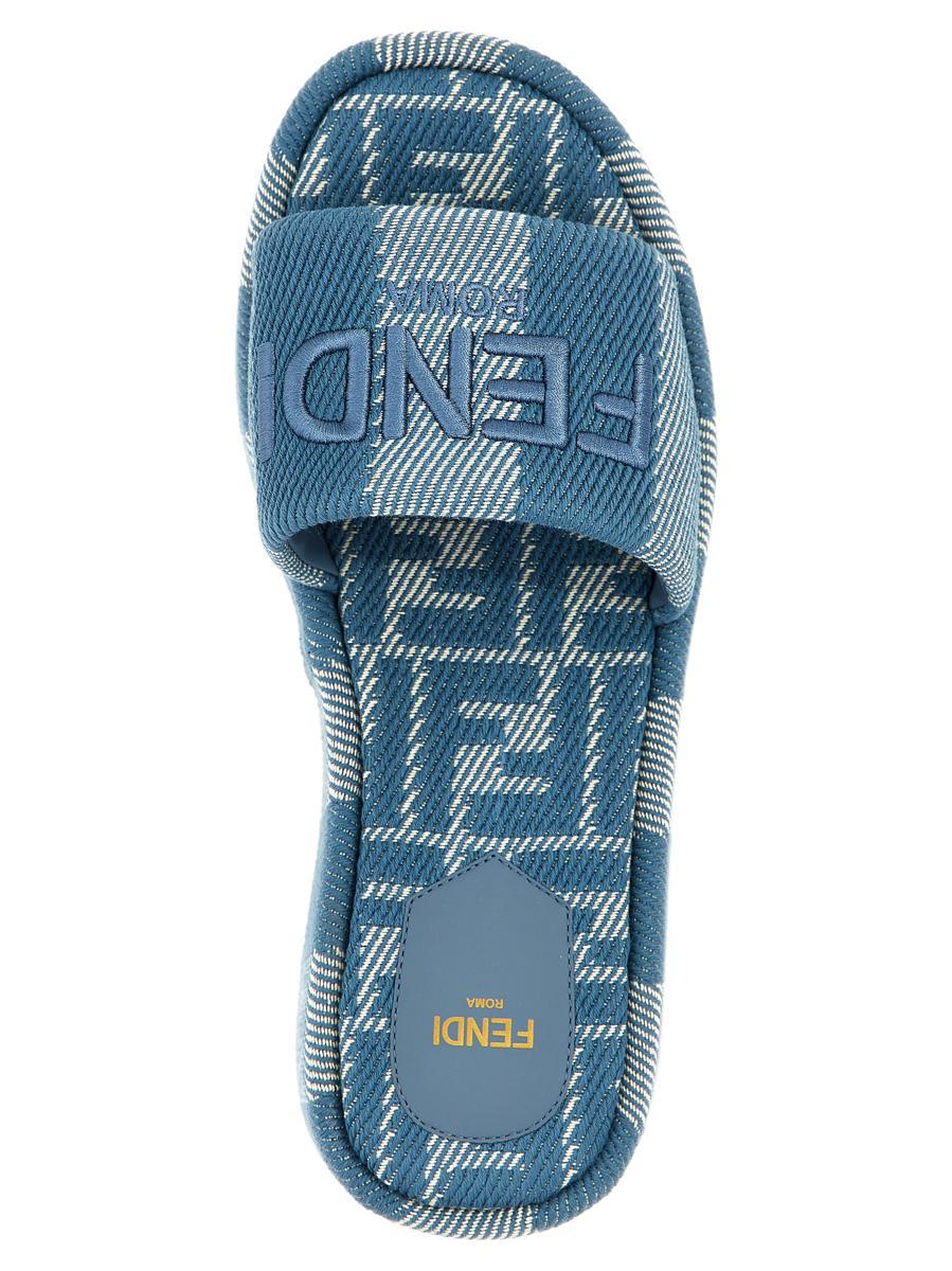 【関税＆送料込み】\"Fendi Sunshine\" Flatform Slide Sandal Fendi Sunshine Flatform Slides in Natural | Lyst Canada