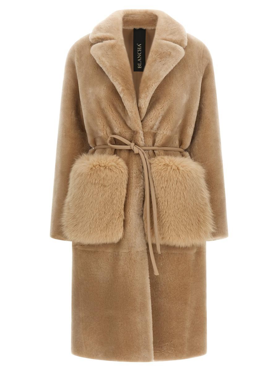 コート BLANCHA STRAIGHT \"MERINO SHEARLING\" JACKET Blancha Straight 