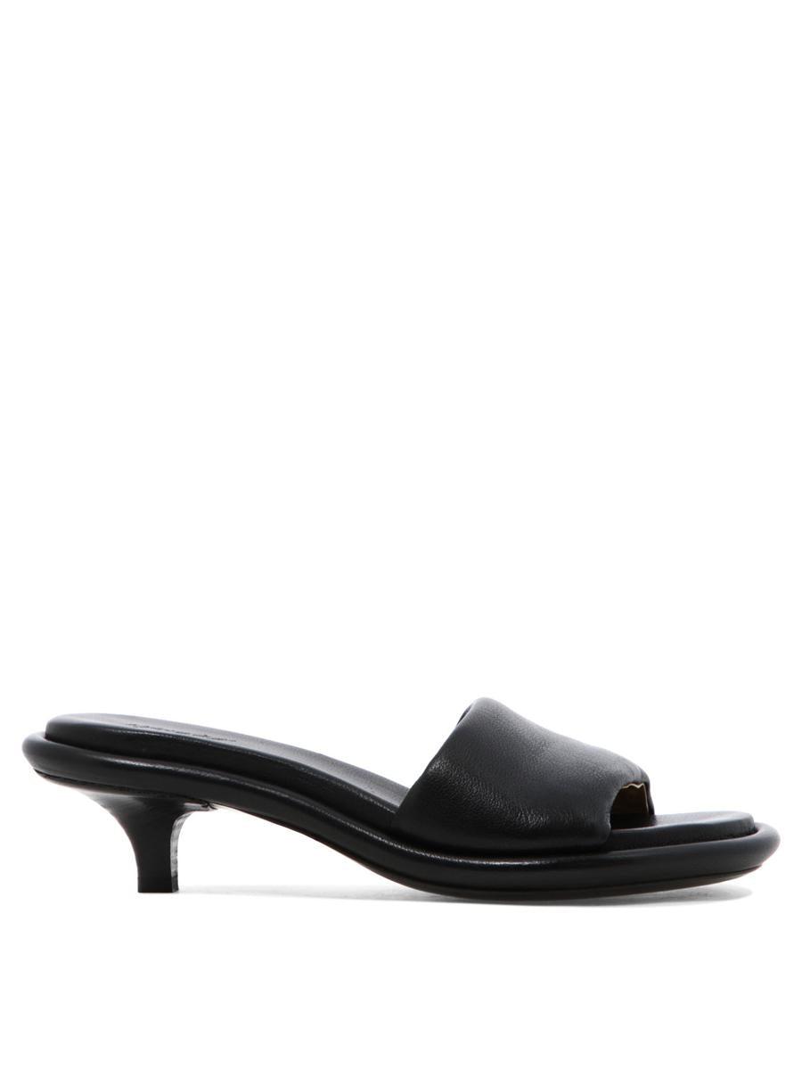 Marsèll Spilla 45mm laminated leather mules - Grey
