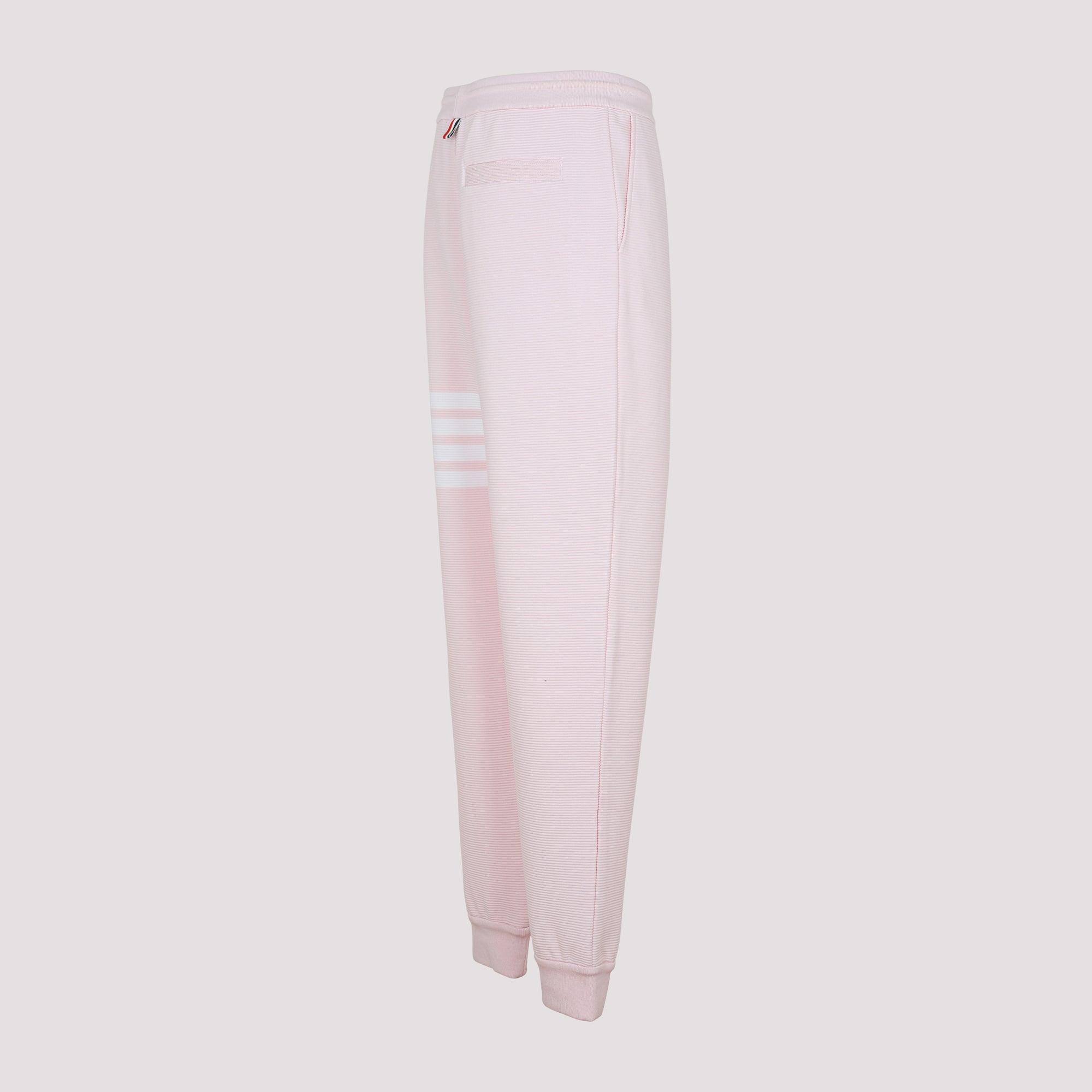 Thom Browne Cotton Sweatpants in Pink 