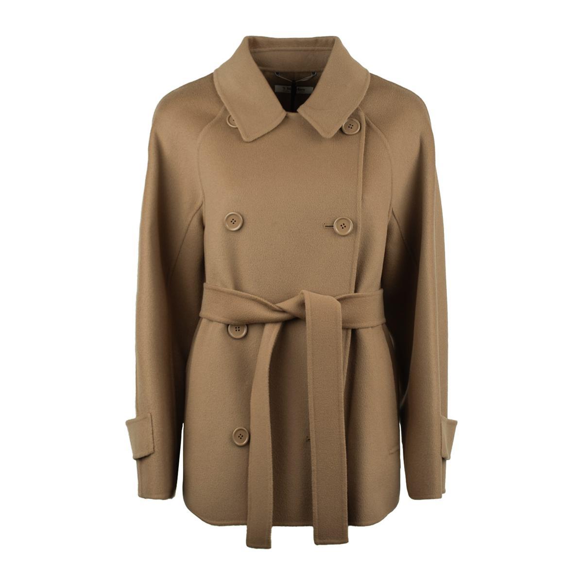 Max Mara Short Camel Trench Coat in Brown Lyst UK