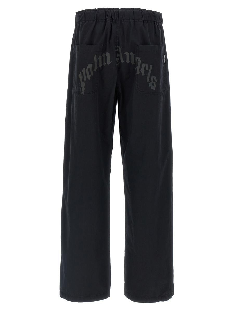 パンツ PALM ANGELS CARGO PANTS IN TECHNICAL FABRIC Palm Angels Cargo Aftersport Pants Black/Green Men's - SS23 - US