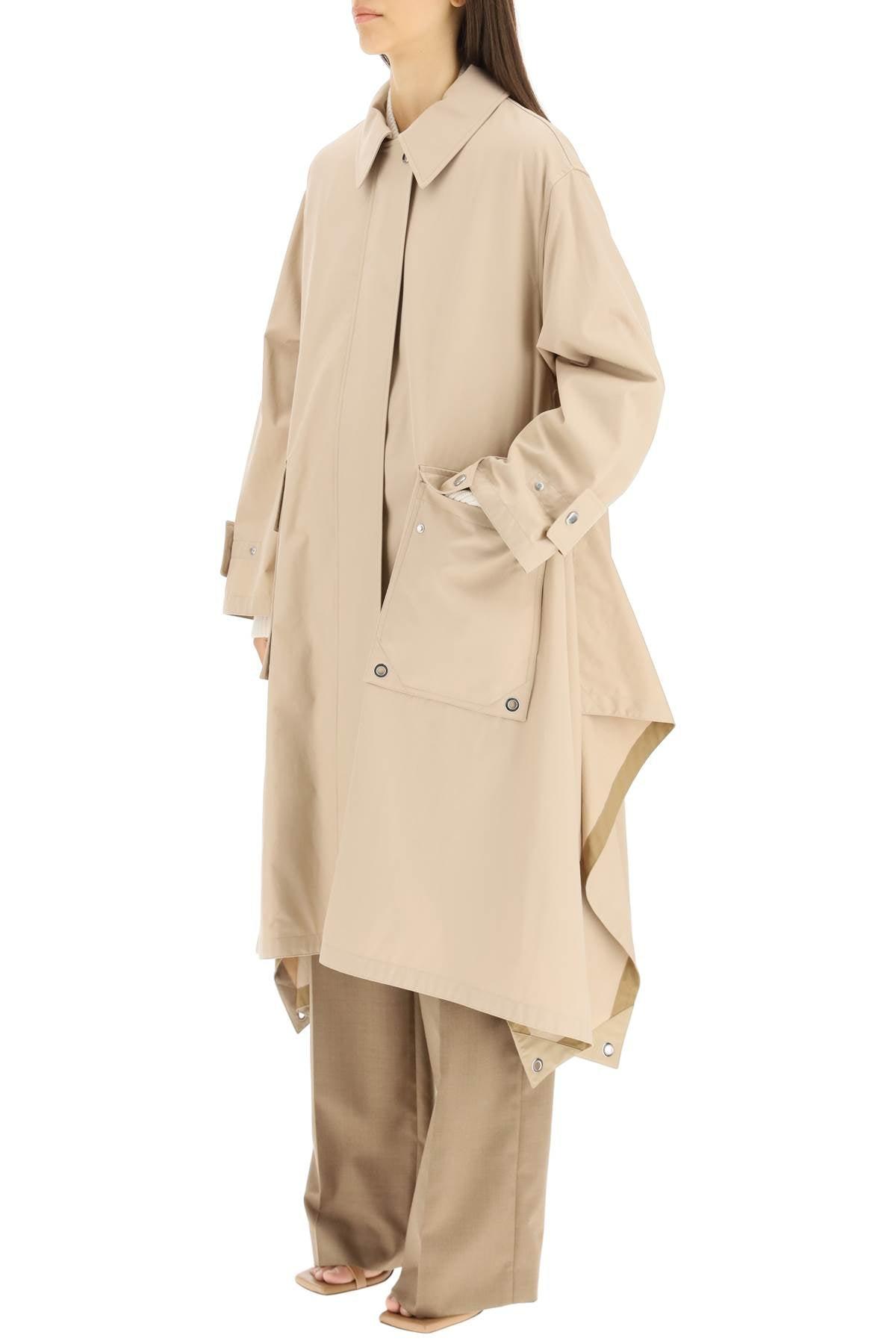 Burberry Cotton Oversized Gabardine Trench Coat With Draping in Beige  (Natural) - Save 14% | Lyst