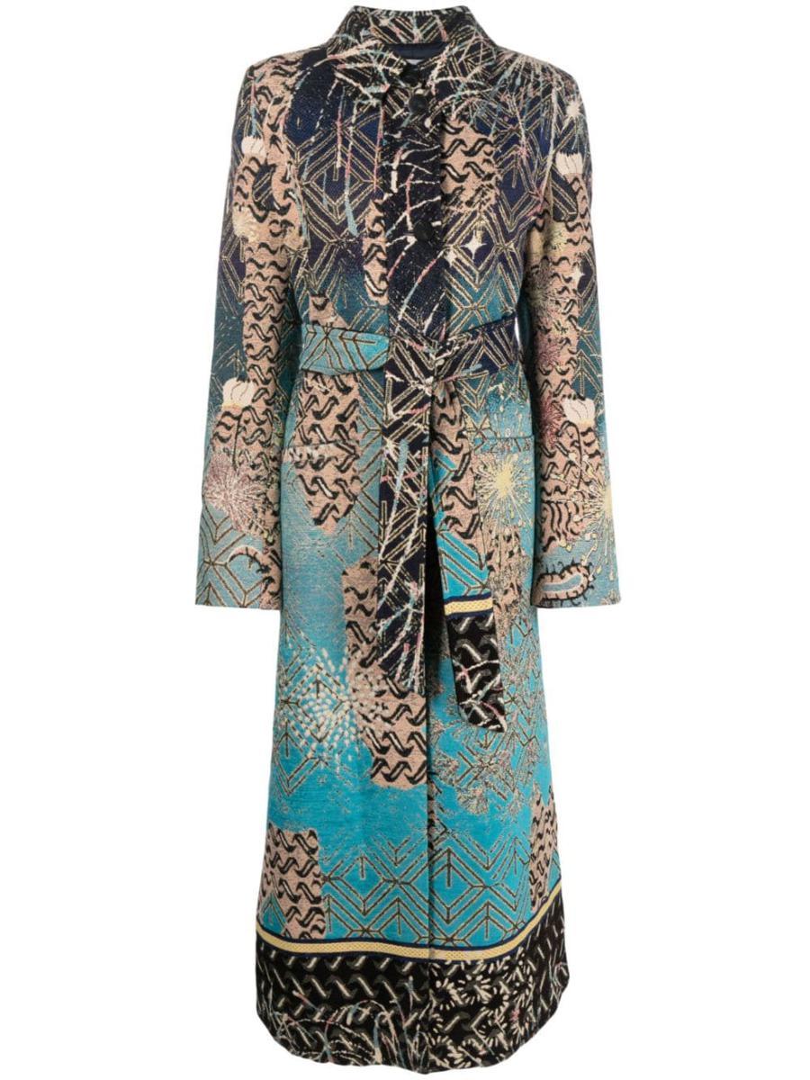 Forte Forte graphic-print coat - Neutrals