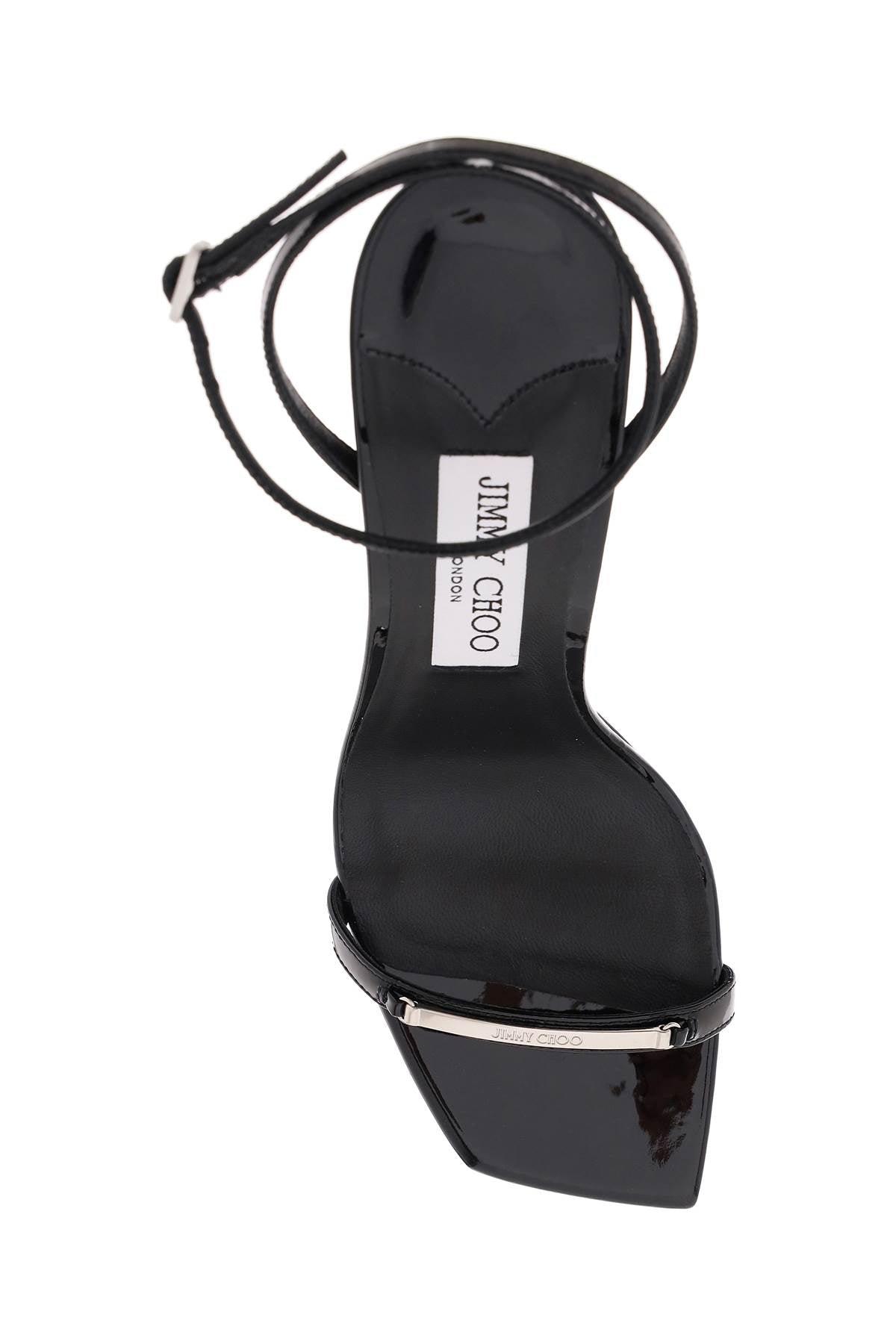 Jimmy Choo Leather Jaxon 95 Sandals in Black - Save 4% | Lyst
