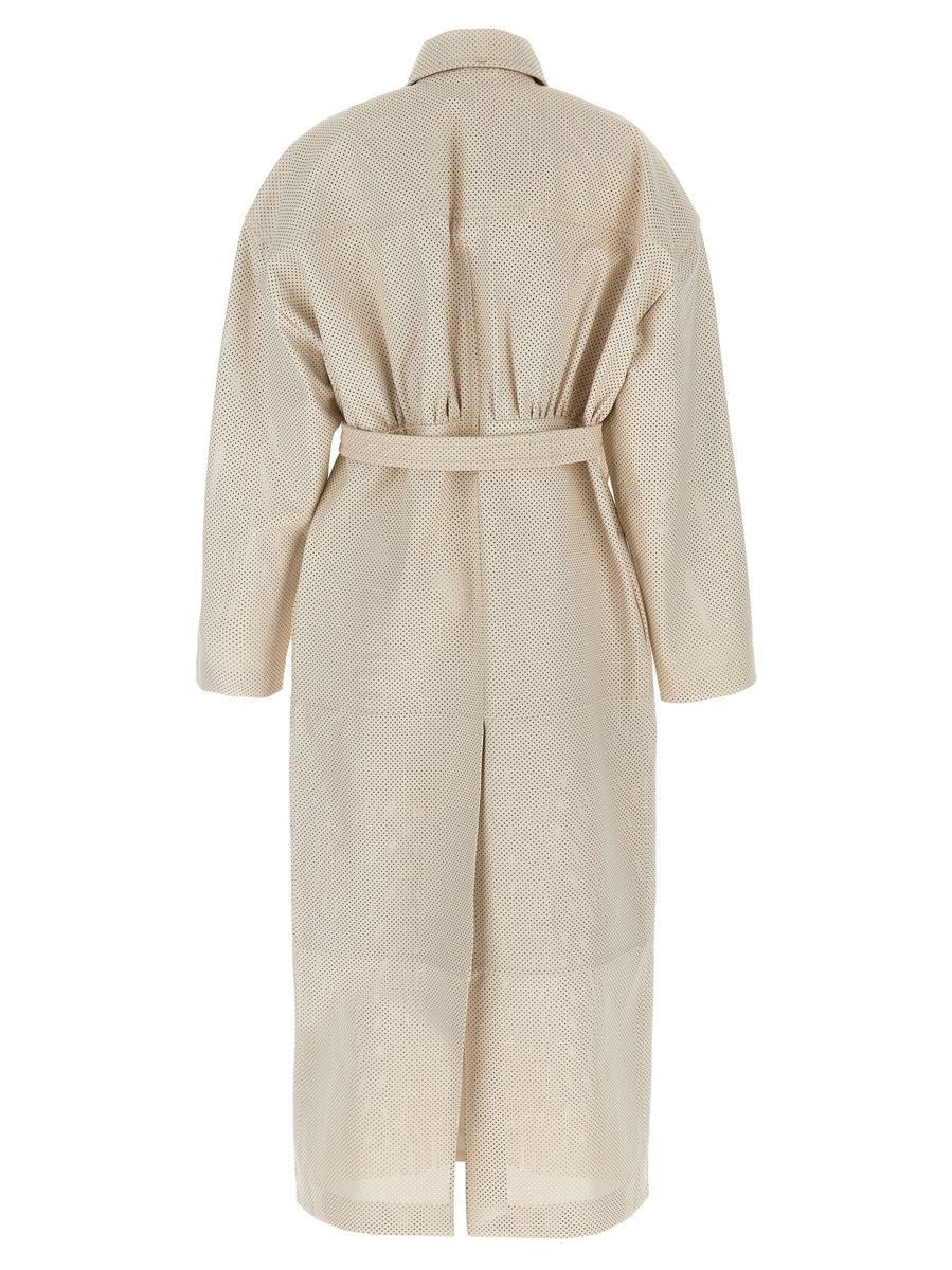 Sportmax 'Antiope1234' Trench Coat in Natural | Lyst