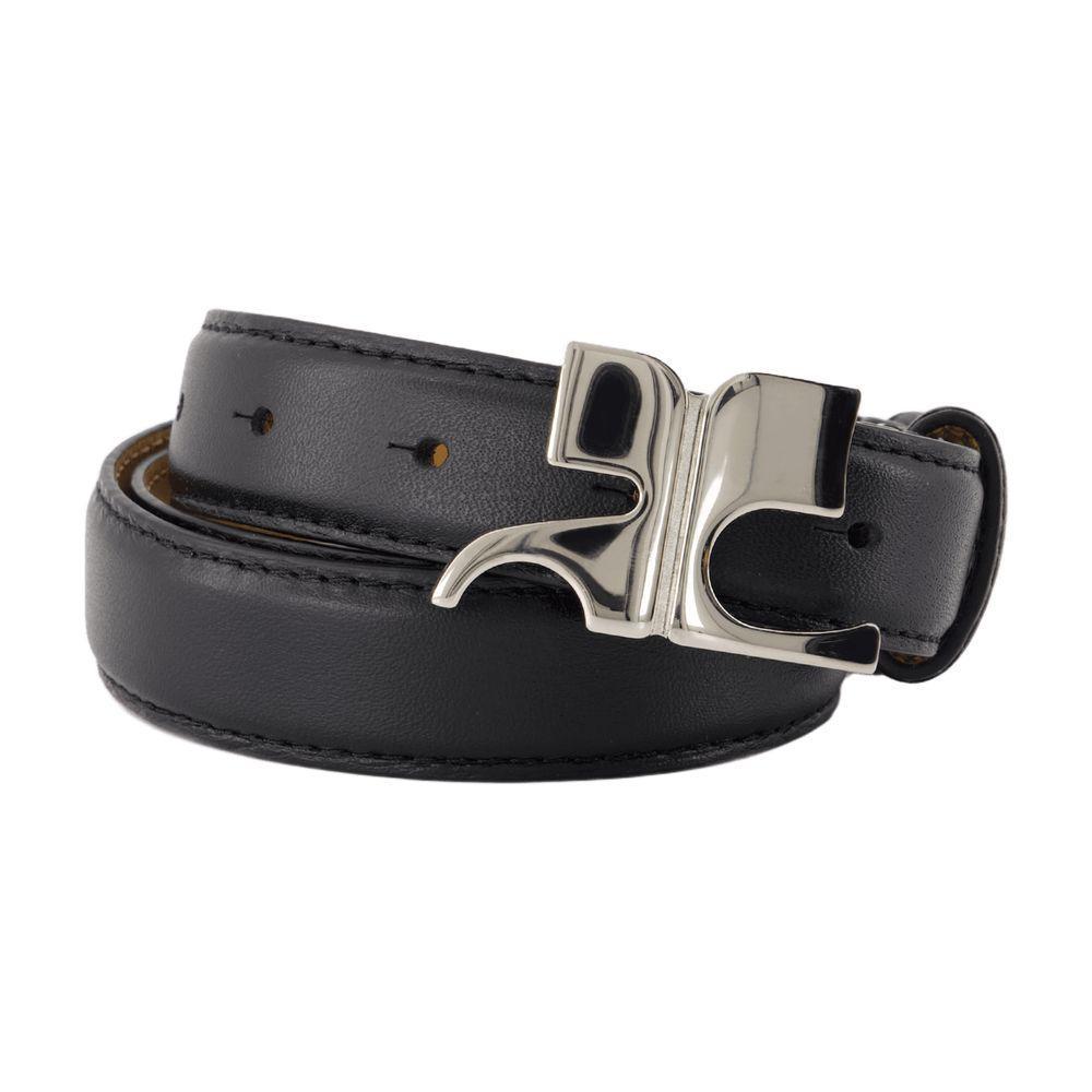 【関税込み】Ac Belt - Courreges - Leather - Black Courreges Ac Belt in Black | Lyst