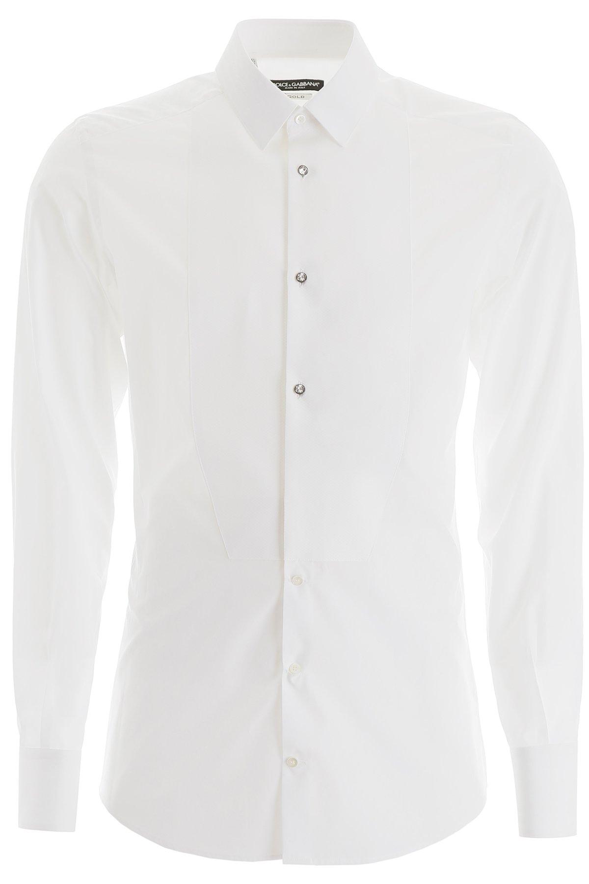 Dolce \u0026 Gabbana Cotton Tuxedo Shirt in 