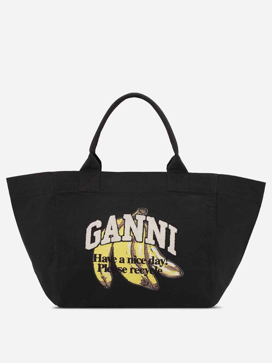 トートバッグ Ganni Large Tote Bag 0400022062222_BLACK?wid=830&