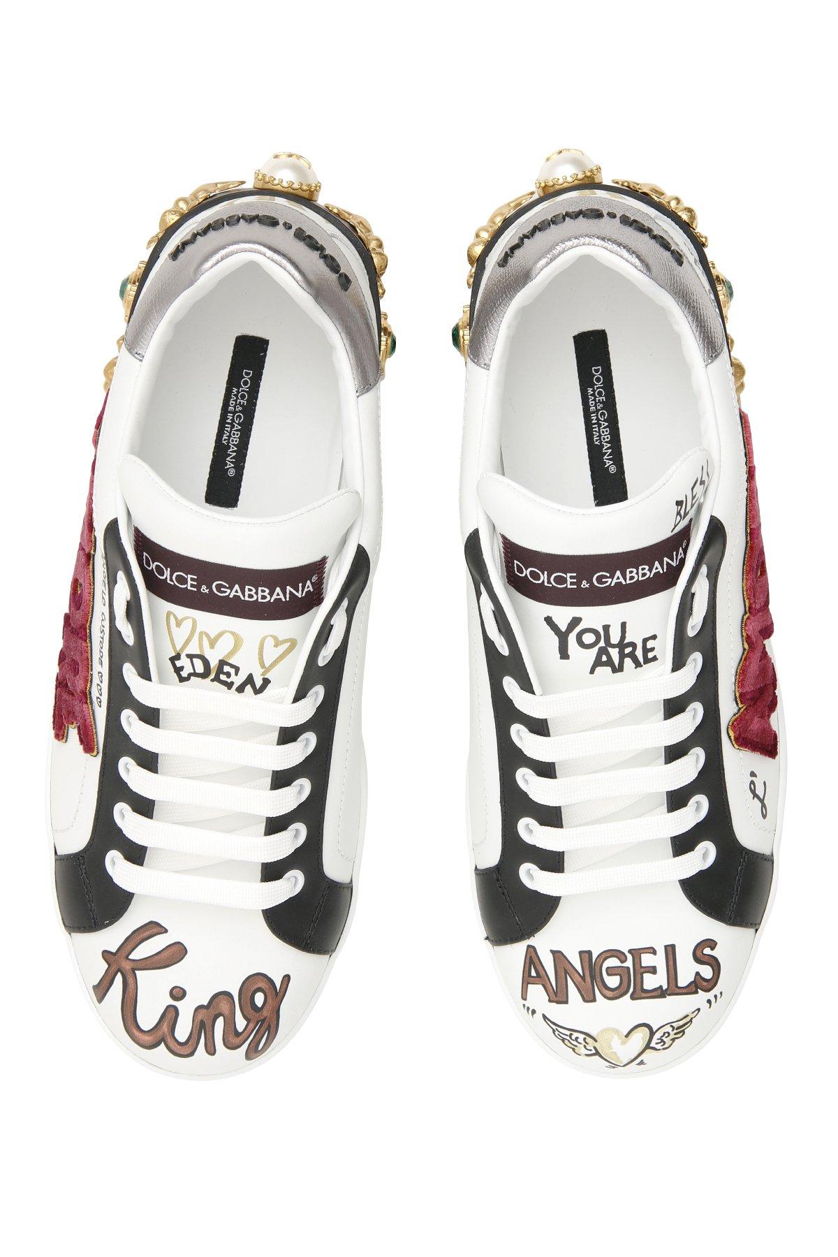 Dolce & Gabbana Amore Patch Sneakers for Men | Lyst