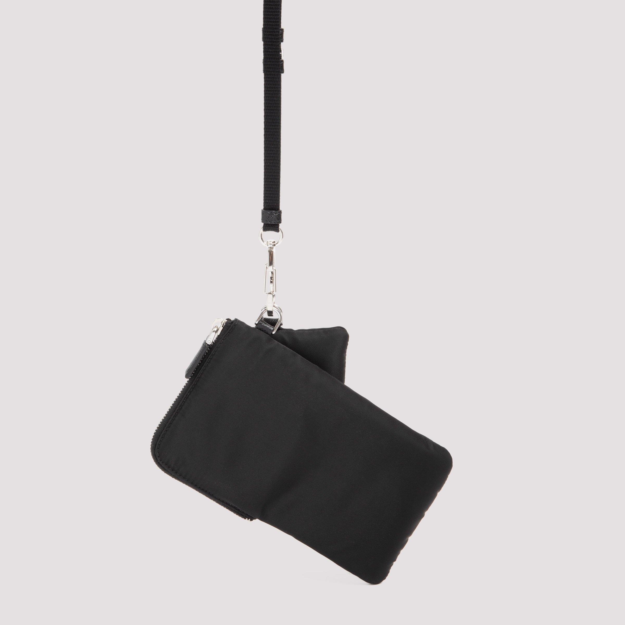 Prada Shoulder Strap With Re-nylon Pouch in Black for Men