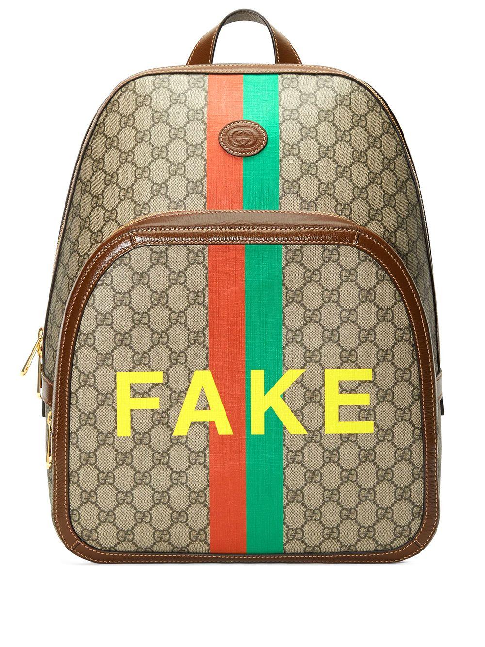 Gucci GG Supreme Fabric Backpack in Beige (Natural) for Men | Lyst