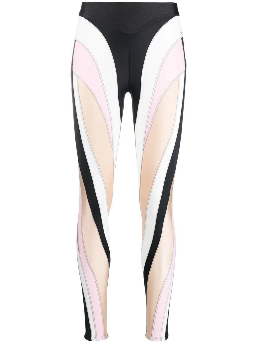 MUGLER Sheer Spiral Stirrup Leggings, Nordstrom