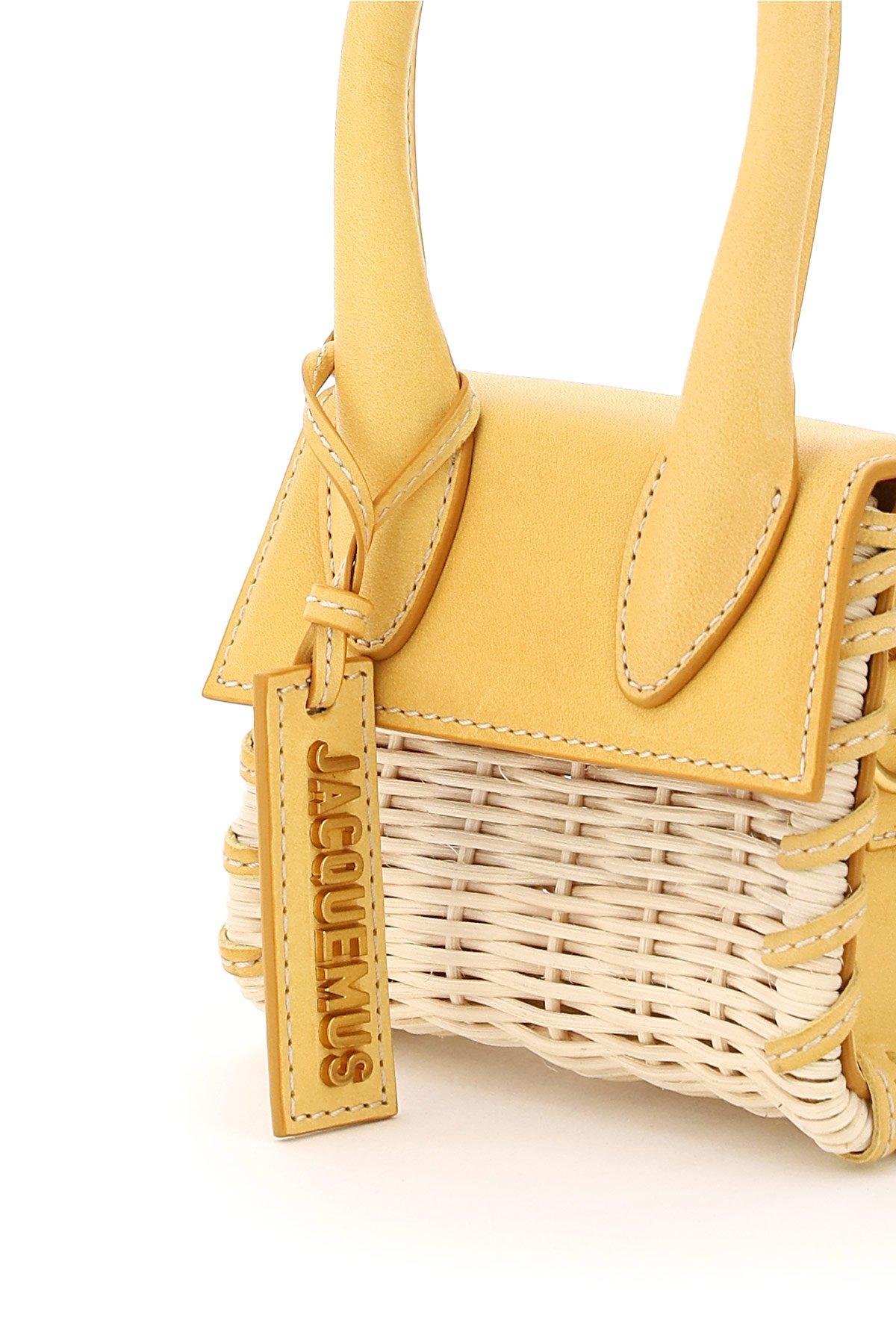 Jacquemus - Authenticated Chiquito Handbag - Wicker Yellow Plain for Women, Never Worn