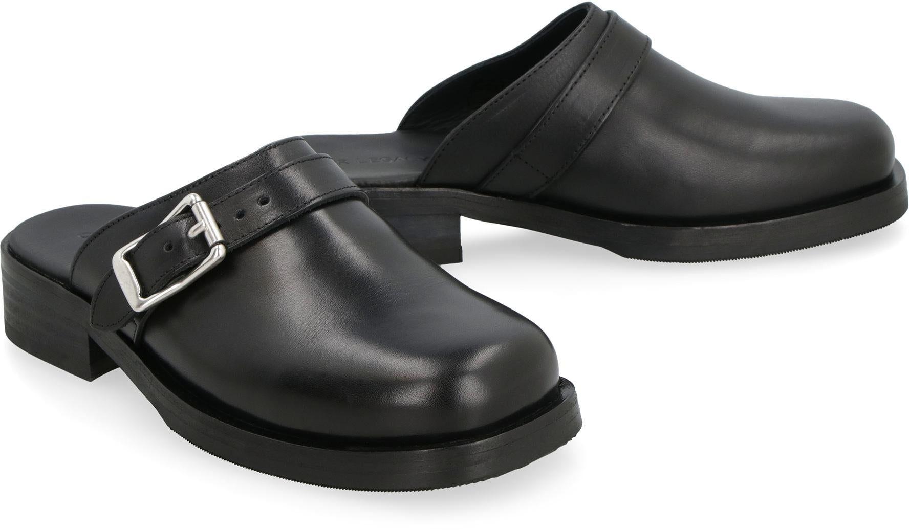 Our Legacy Camion Leather Mules in Black for Men | Lyst