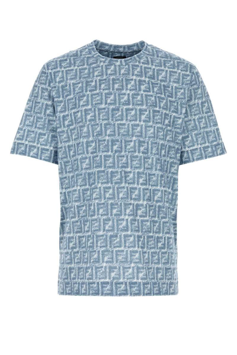 Tシャツ・カットソー FENDI Men T-shirt Blue FY0936ARYY F0U6K T-Shirt Cotton Blue | Fendi