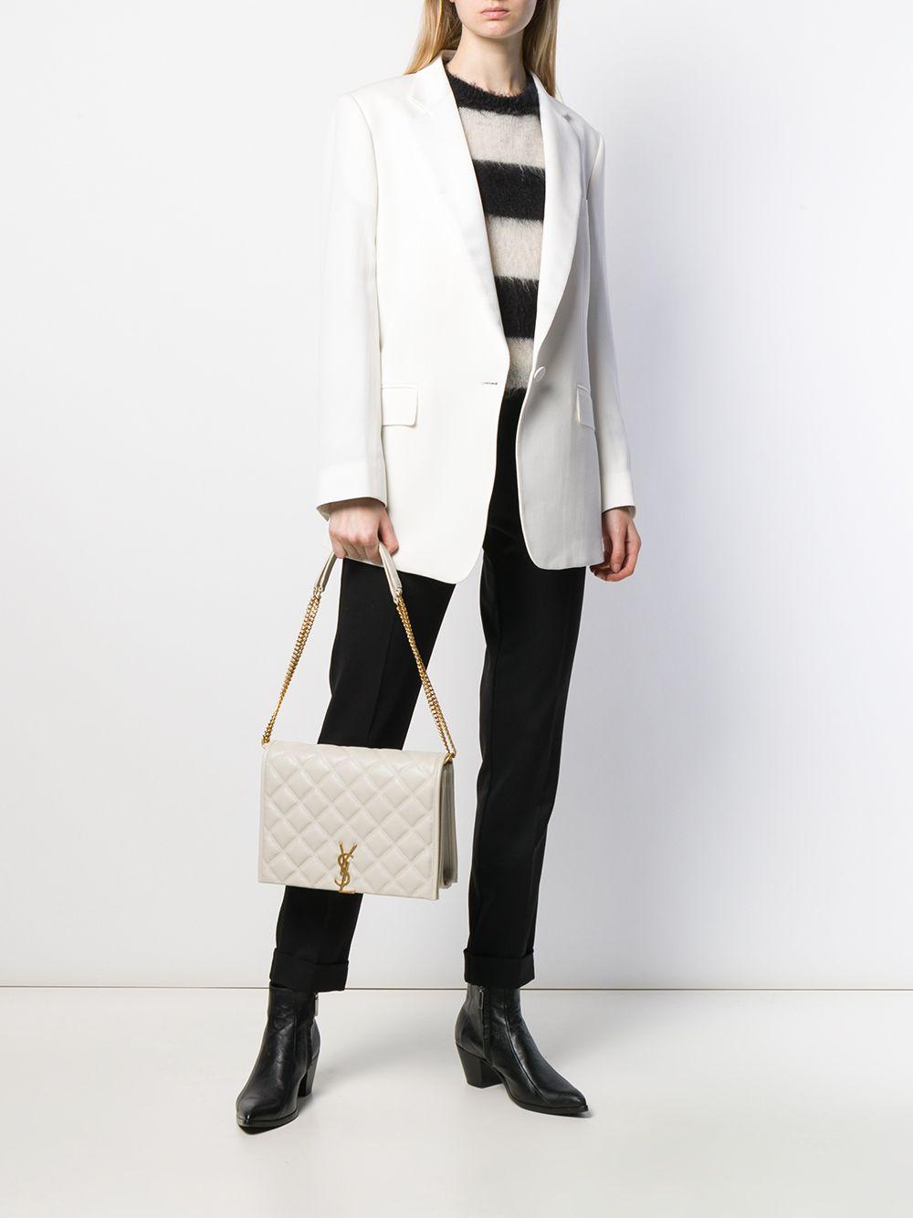 Saint Laurent Becky large chain shoulder bag - ShopStyle