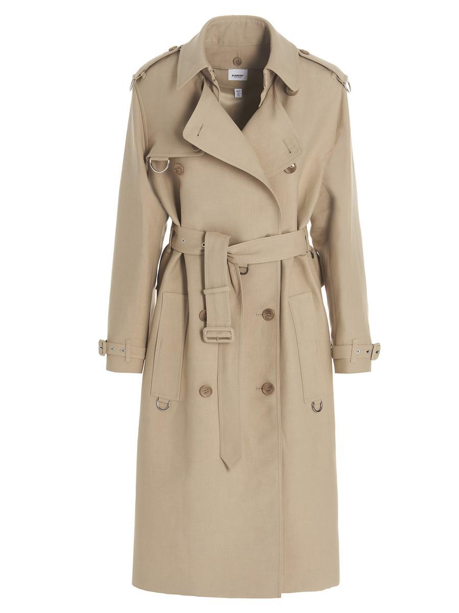 Burberry 'p4' Trench Coat in Natural | Lyst Canada