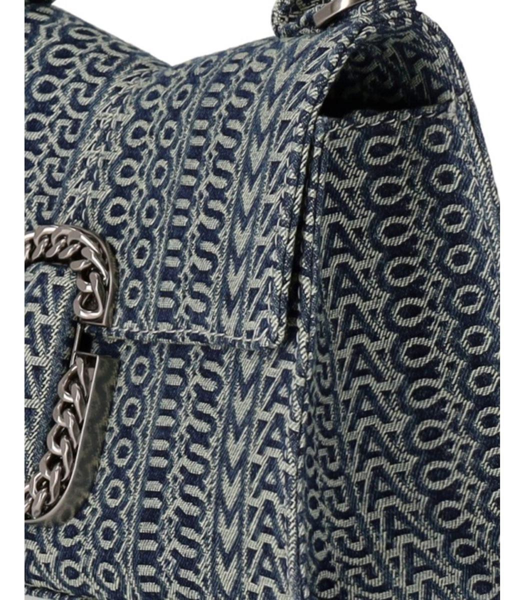 セール☆MARC JACOBS THE MONOGRAM DENIM ST MARC TOP HANDLE MARC JACOBS The Washed Monogram Denim St. Marc Top Handle