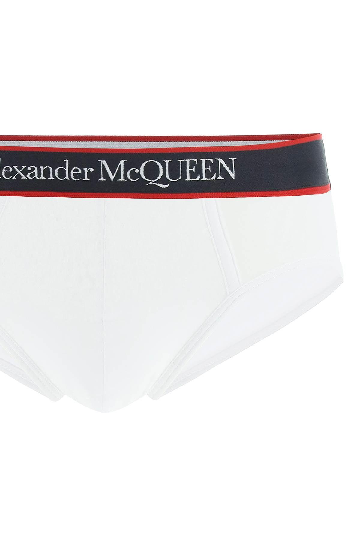 Black Mens Clothing Underwear Boxers briefs for Men Alexander McQueen Cotton Briefs in White/Red 