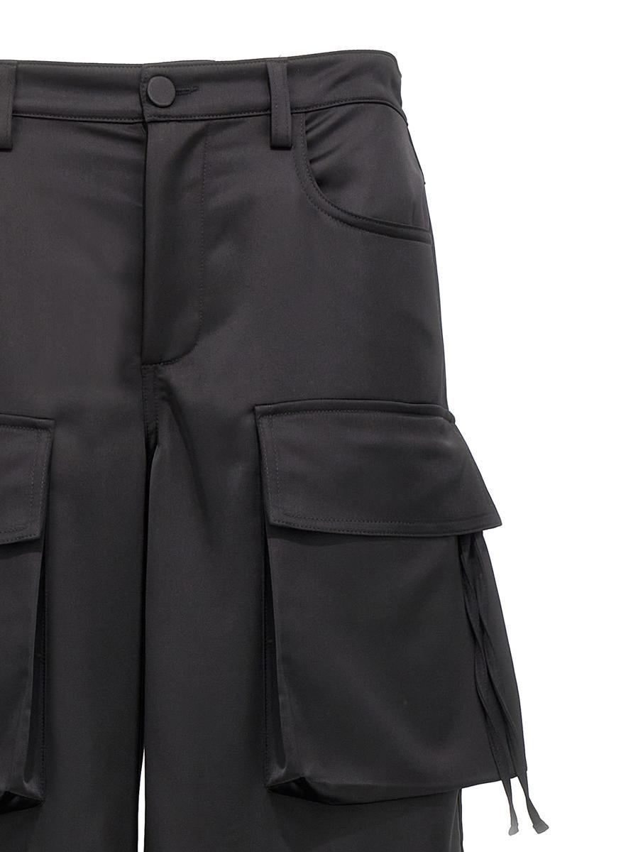 パンツ GIUSEPPE DI MORABITO SS24 Cargo pants (02PSPA09202109 99) Giuseppe Di Morabito straight-leg Cargo Trousers | Black
