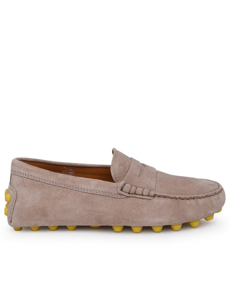 Tod's Mocassino Bubble In Pelle Scamosciata Beige in Brown | Lyst