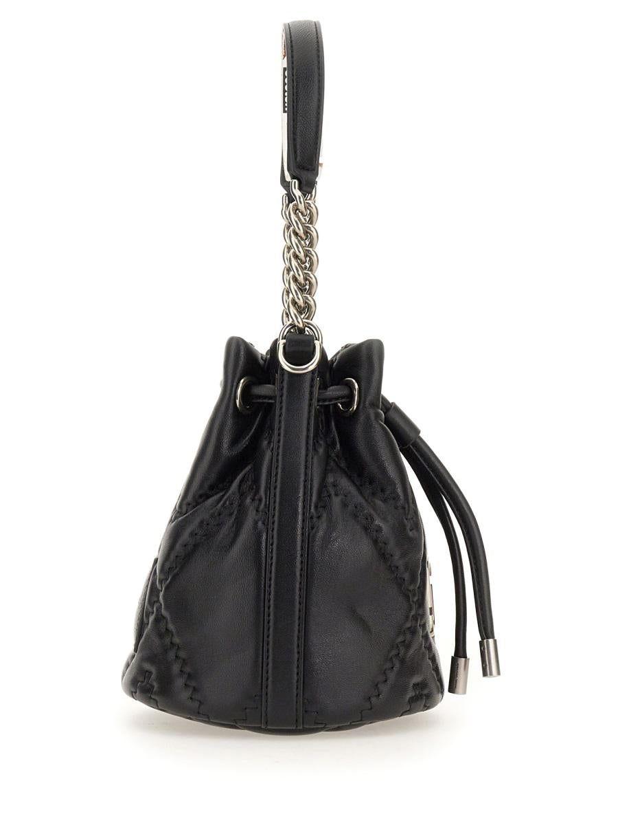 Marc Jacobs The Quilted Leather J Marc Bucket Bag in Black