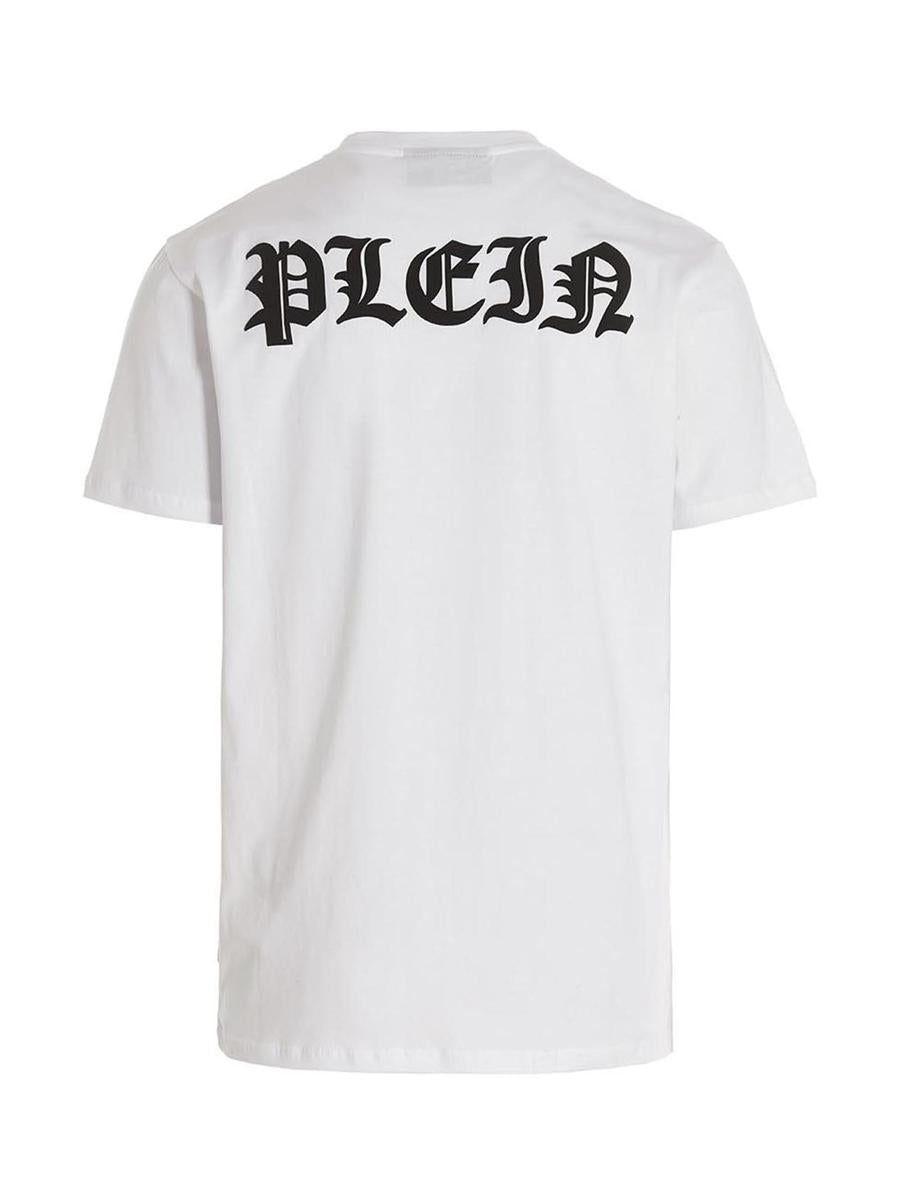 Philipp Plein 'gothic Plein' T-shirt in White for Men | Lyst