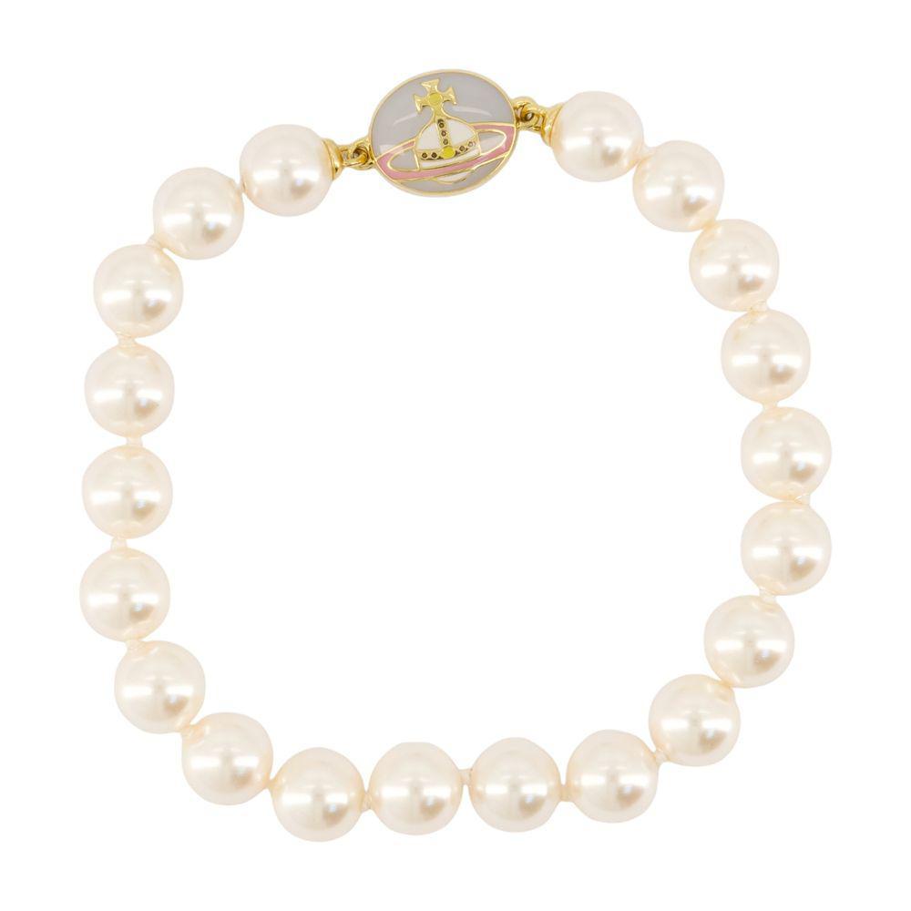 ブレスレット VIVIENNE WESTWOOD GOLD BALBINA BRACELET WITH PEARL VIVIENNE WESTWOOD - Balbina Faux Pearl Bracelet Vivienne