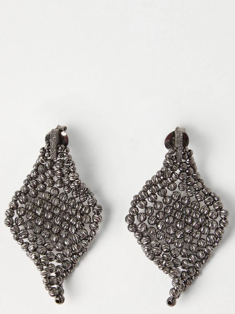 ピアス BRUNELLO CUCINELLI 'Sculptured' earrings Brunello Cucinelli 'Sculptured' Earrings in Black | Lyst