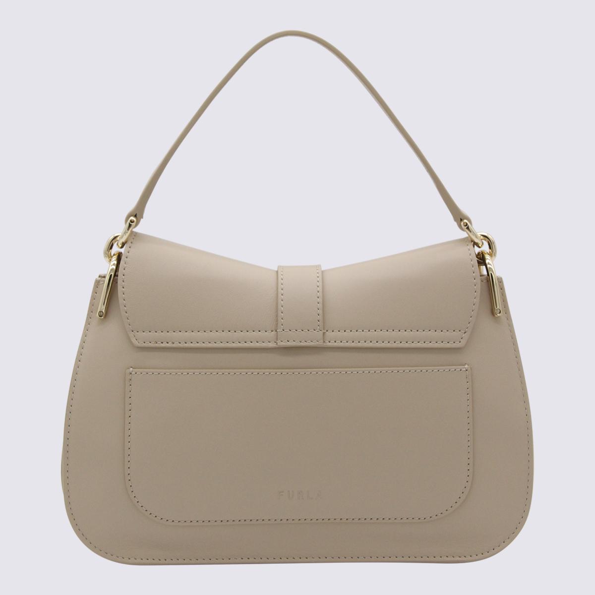 Furla beige leather bag best sale