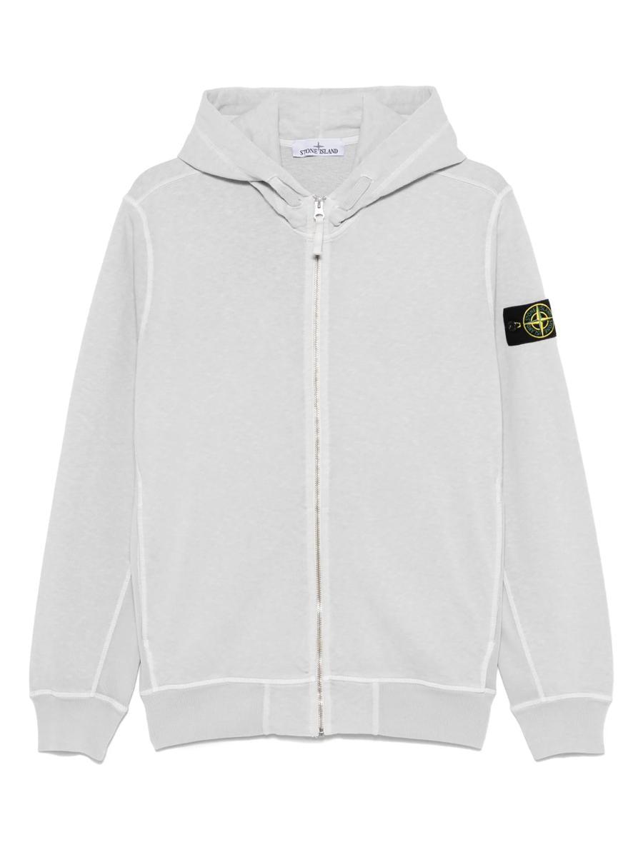 Stone Island Full Zip Hooded Sweatshirt Malfilé Fleece 'Old