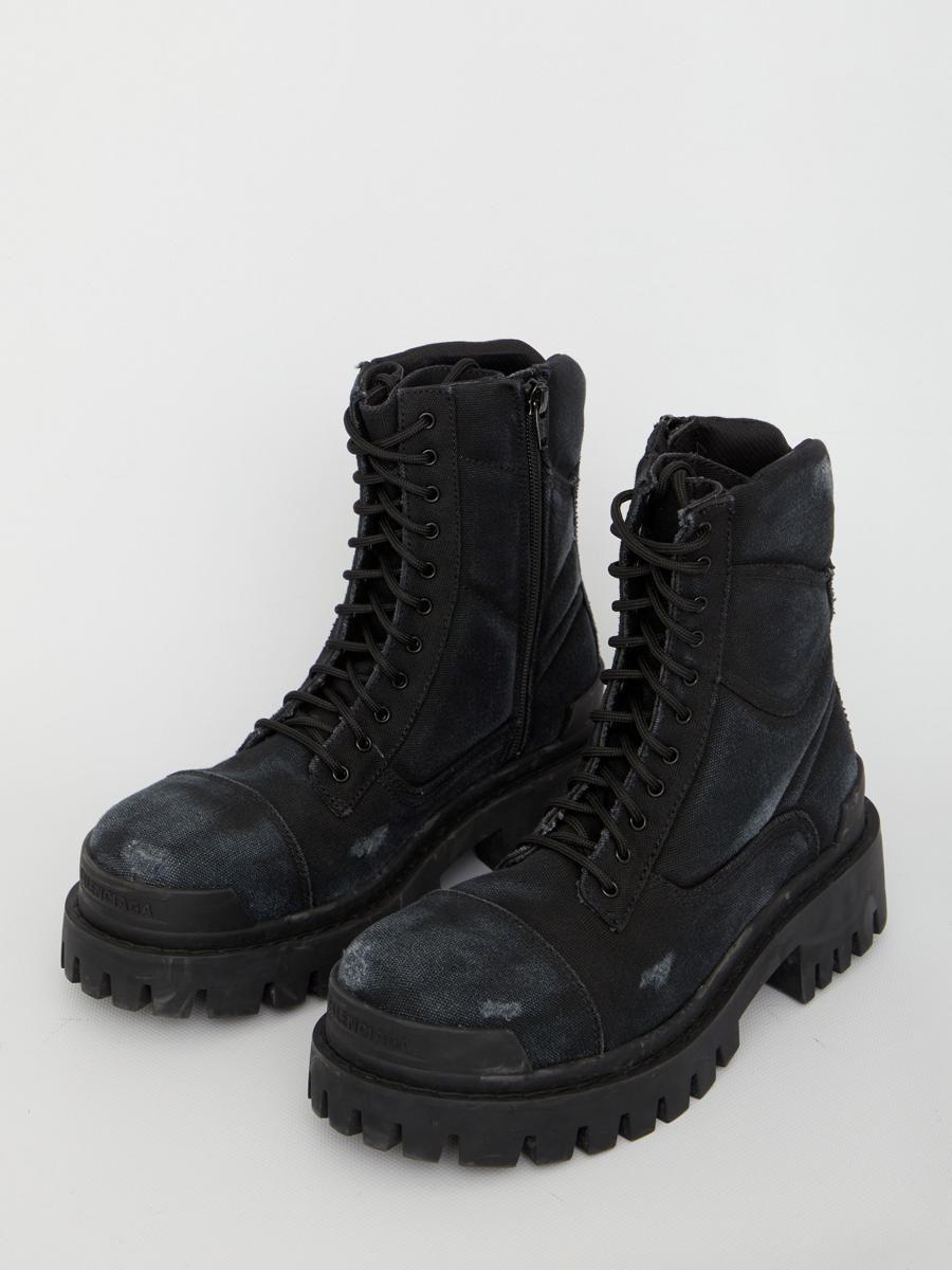 BALENCIAGA Strike Bootie L20 ブラック 40 Balenciaga Strike Nylon Combat Booties L20 Black Size 39/US